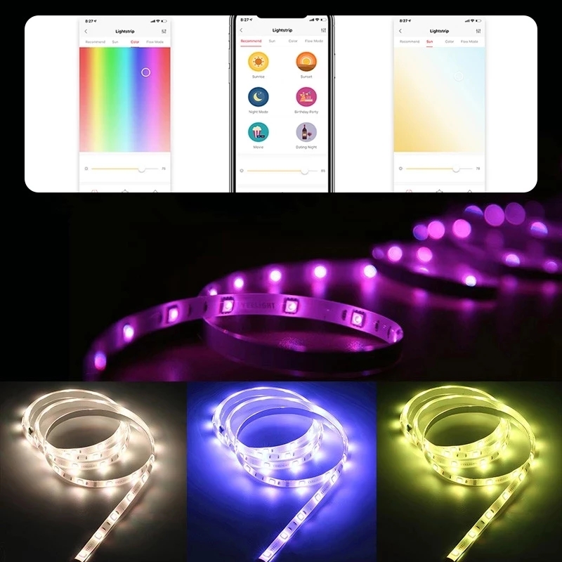 Yeelight Aurora Smart 2M bande - Yeelight Light Lightstrip avis et prix